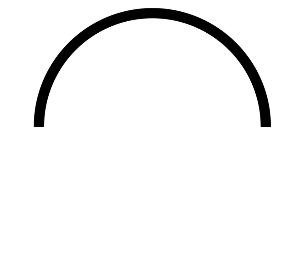 Картинка полукруг. Изогнутая линия. Полукруглая линия на белом фоне. Полукруг фигура. Трафарет "полукруг".